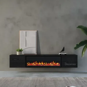 Tv meubel Sfeerhaard zwart